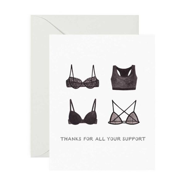 Bra Support Thank You Card